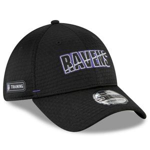 NFL Baltimore Ravens New Era Black 39 Thirty Hat Cap Medium Large Netech NEW
